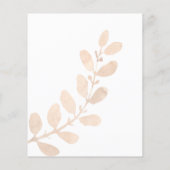 Invitation Feuille Script nuptiale (Dos)