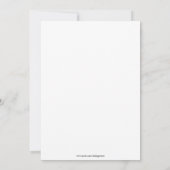 Invitation Feuille simple (Dos)