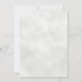 Invitation Feuille simple et moderne Mariage d'aquarelle vert (Dos)