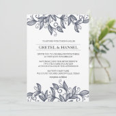 Invitation feuille tourbillon (Debout devant)