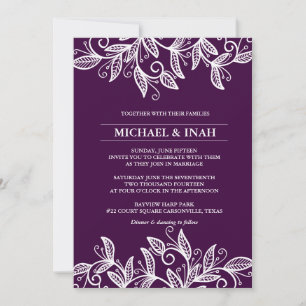 Invitation feuille tourbillon de gribouillis