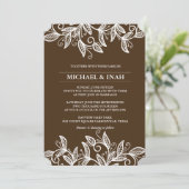 Invitation feuille tourbillon de gribouillis (Debout devant)