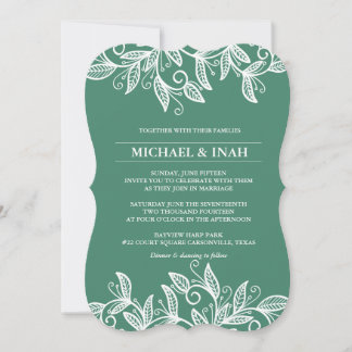 Invitation feuille tourbillon de gribouillis