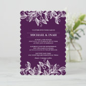 Invitation feuille tourbillon de gribouillis (Debout devant)
