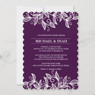 Invitation feuille tourbillon de gribouillis