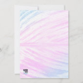 Invitation Feuille tropicale peinte Anniversaire (Dos)