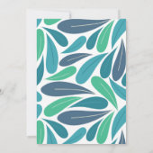 Invitation Feuille tropicale Toucan Baby shower neutre (Dos)