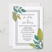 Invitation Feuille verte (Devant)