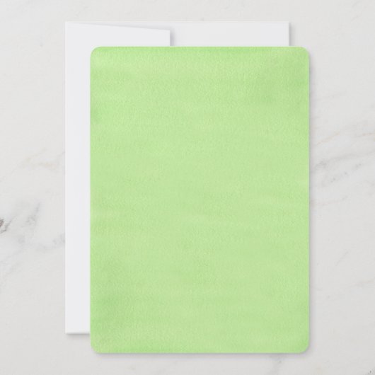 Invitation Feuilles aquarelle (Dos)