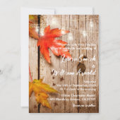 Invitation Feuilles automnales et jarres Mason brillantes Mar (Devant)