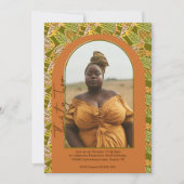 Invitation Feuilles botaniques Earthy Boho Photo 32e annivers (Devant)