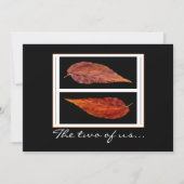 Invitation Feuilles d'automne (Devant)