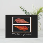 Invitation Feuilles d'automne (Debout devant)