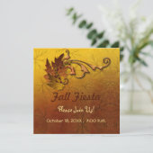 Invitation Feuilles d'automne (Debout devant)