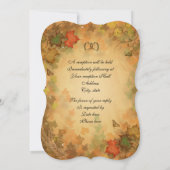 Invitation Feuilles d'automne (Dos)