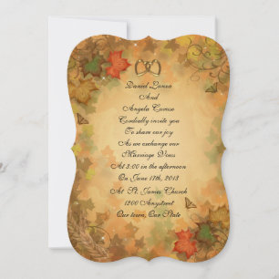 Invitation Feuilles d'automne