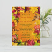 Invitation Feuilles d'automne 1 (Debout devant)