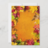 Invitation Feuilles d'automne 1 (Dos)