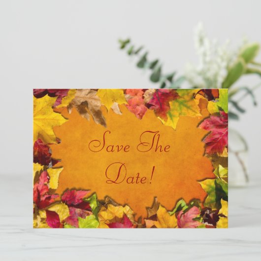 Invitation Feuilles d'automne 1 (Debout devant)