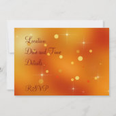 Invitation Feuilles d'automne colorées bon thanksgiving (Dos)