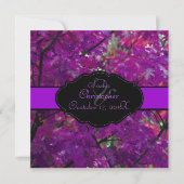 Invitation Feuilles d'automne de PixDezines/mauve royale/DO-I (Devant)