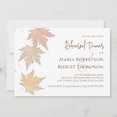 Invitation Feuilles d'automne élégantes Feuilles d'automne ve (Devant)