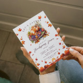 Invitation Feuilles d'automne et grillé Turquie Thanksgiving