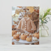 Invitation Feuilles d'automne et petits bras | Champ de citro (Debout devant)