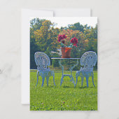 Invitation Feuilles d'automne et prairie de l'amour Mariage (Dos)