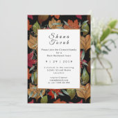 Invitation Feuilles d'automne Fête du Nouvel An juif (Debout devant)