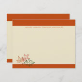 Invitation Feuilles d'automne Feuilles de notes (Devant / Derrière)