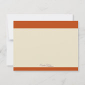 Invitation Feuilles d'automne Feuilles de notes (Dos)