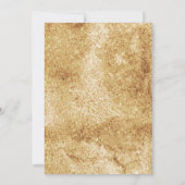 Invitation Feuilles d'automne Fleurs blanches Brunch de maria (Dos)