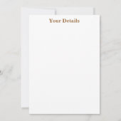 INVITATION FEUILLES D'AUTOMNE JAUNE (Dos)