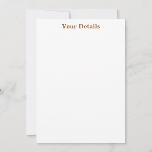 INVITATION FEUILLES D'AUTOMNE JAUNE (Dos)