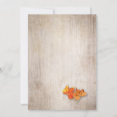 Invitation Feuilles d'automne lumières de chaîne Thanksgiving (Dos)