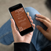 Invitation Feuilles d'automne Mariage de automne élégant