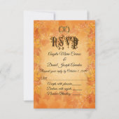 Invitation Feuilles d'automne Mariage de automne RSVP (Devant)