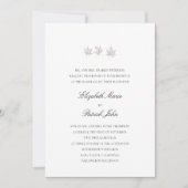 Invitation Feuilles d'automne Mariage Formel Moderne Classiqu (Devant)