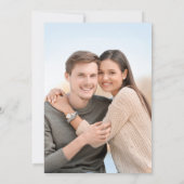 Invitation Feuilles d'automne modernes Ampersand simple Maria (Dos)