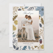 Invitation Feuilles d'automne rustique mariage de automne mer (Devant)