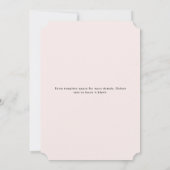 Invitation Feuilles de brunch pour mariées (Dos)
