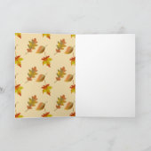 Invitation Feuilles de chêne feuille d'érable d'automne  (Intérieur)