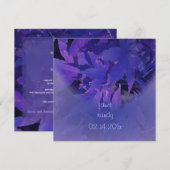 Invitation Feuilles de érable violettes de PixDezine (Devant / Derrière)