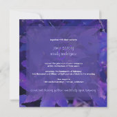 Invitation Feuilles de érable violettes de PixDezine (Dos)