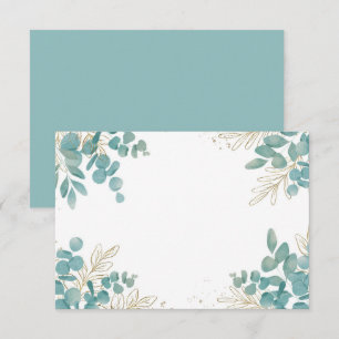 Invitation Feuilles de eucalyptus vierges personnalisées