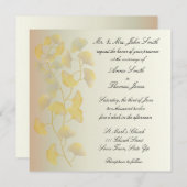 Invitation Feuilles de Ginkgo à l'invitation d'automne (Devant / Derrière)