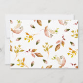 Invitation Feuilles de l'Aquarelle d'automne de l'or Friendsg (Dos)