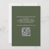 Invitation feuilles de l'érable vert mousse automne réunion f (Dos)