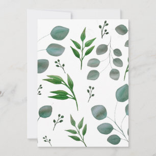 Invitation Feuilles de l'eucalyptus
